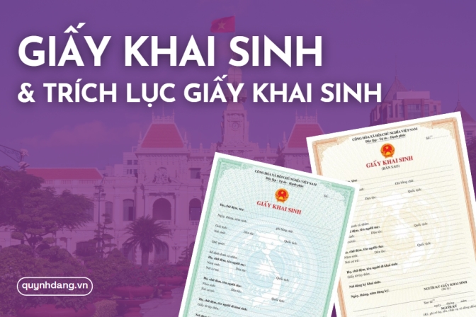 Phân biệt Giấy khai sinh và Trích lục Giấy khai sinh